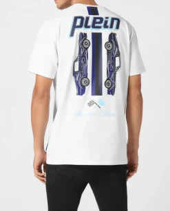Biały t-shirt z bawełny
