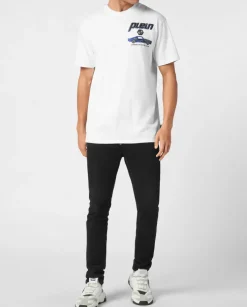 Biały t-shirt z bawełny