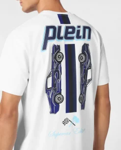 Biały t-shirt z bawełny