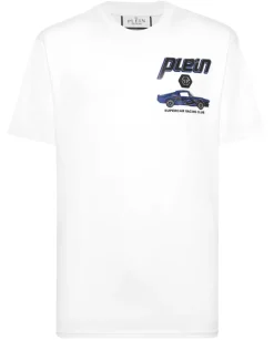 Biały t-shirt z bawełny