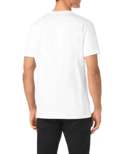 Biały t-shirt z bawełny