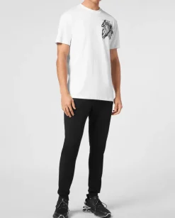 Biały t-shirt z bawełny Tiger