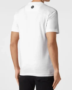 Biały t-shirt z czaszką