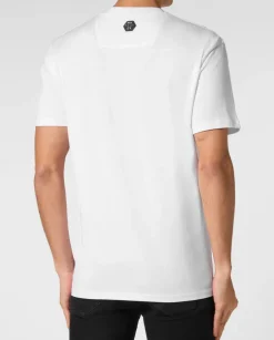 Biały t-shirt z czaszką