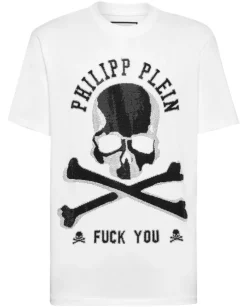 Biały t-shirt z czaszką