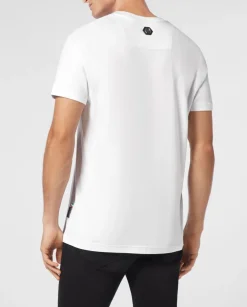 Biały T-shirt z dużym printem