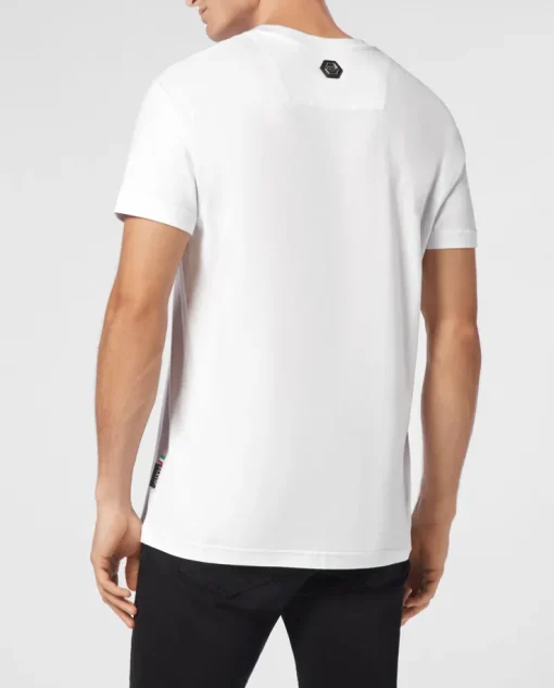 Biały T-shirt z dużym printem