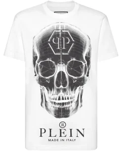 Biały T-shirt z dużym printem