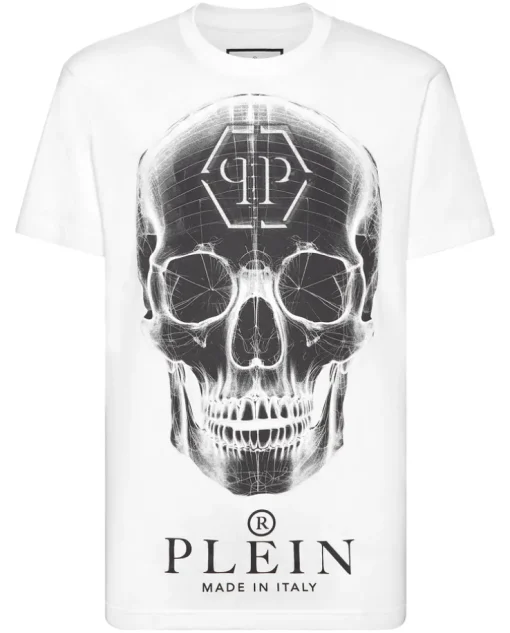 Biały T-shirt z dużym printem