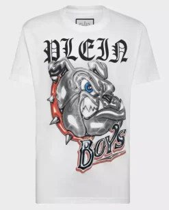 Biały t-shirt z grafiką Bulldogs