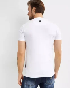 Biały t-shirt z grafiką Bulldogs