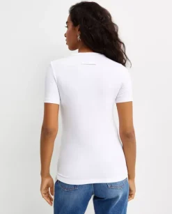 Biały t-shirt z logo