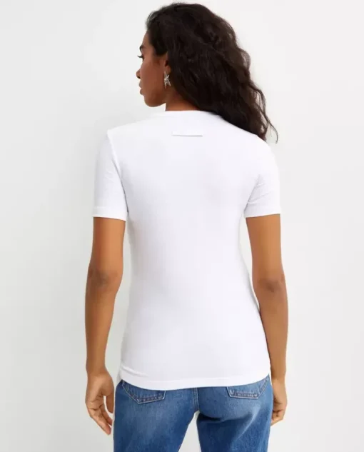 Biały t-shirt z logo