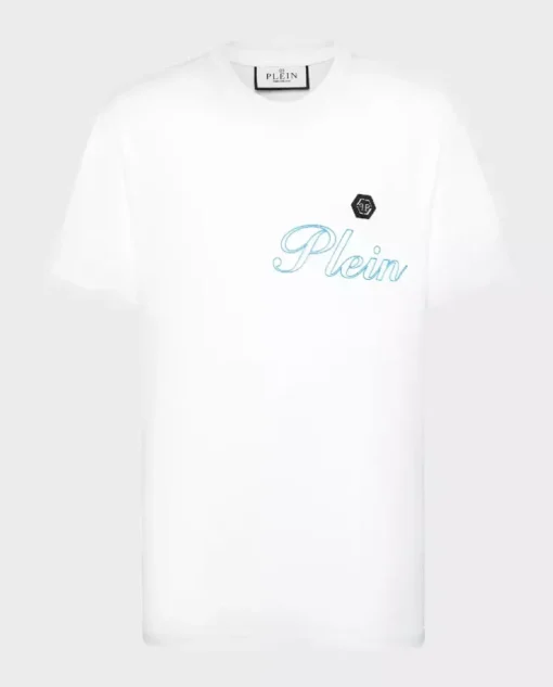 Biały t-shirt z logo