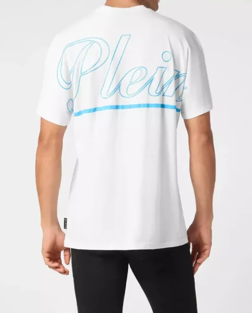 Biały t-shirt z logo