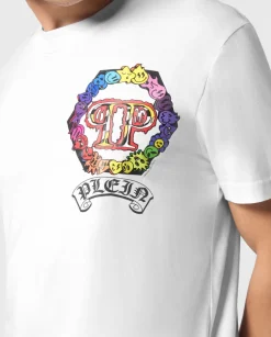 Biały t-shirt z logo