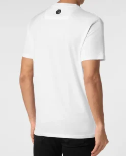 Biały t-shirt z logo