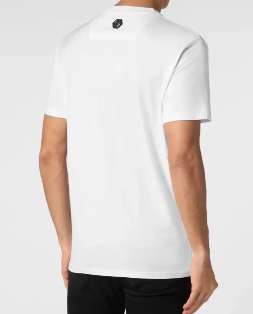 Biały t-shirt z logo