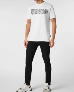 Biały t-shirt z logo