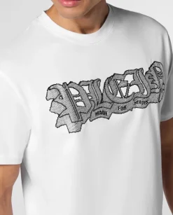 Biały t-shirt z logo