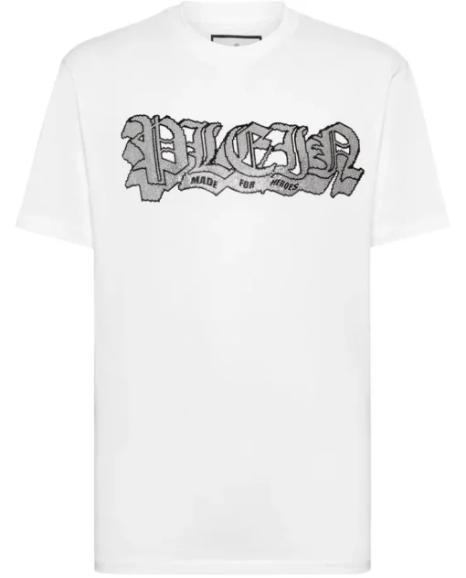 Biały t-shirt z logo