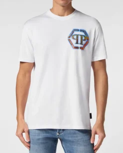 Biały T-shirt z logo