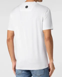 Biały T-shirt z logo