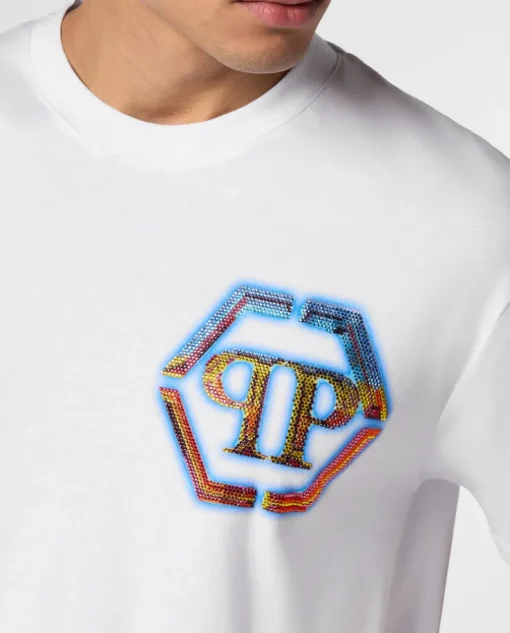 Biały T-shirt z logo