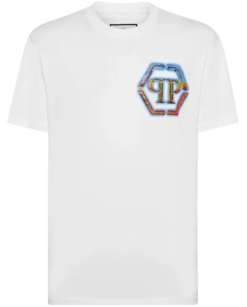 Biały T-shirt z logo