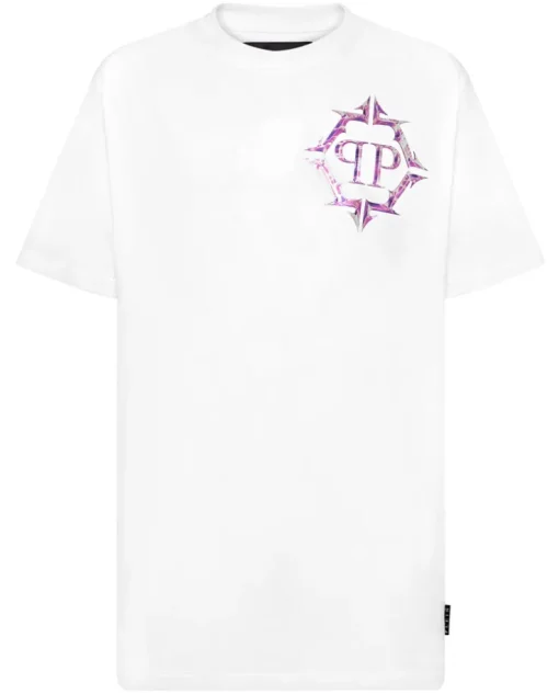 Biały T-shirt z logo