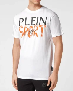 Biały t-shirt z logo