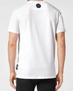 Biały t-shirt z logo