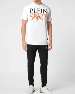 Biały t-shirt z logo