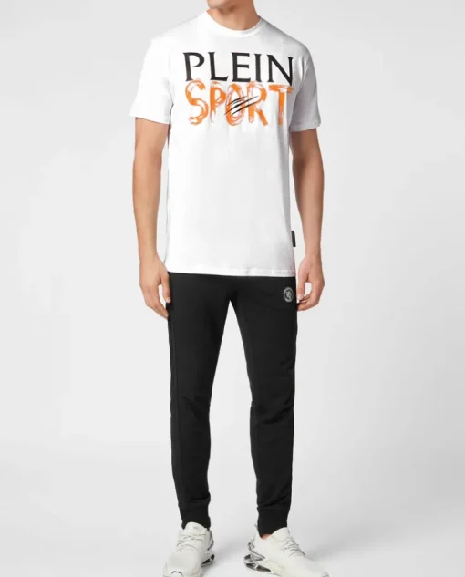 Biały t-shirt z logo