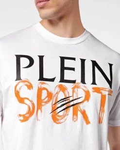 Biały t-shirt z logo