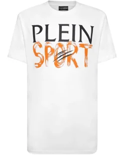 Biały t-shirt z logo