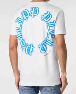 Biały t-shirt z logo