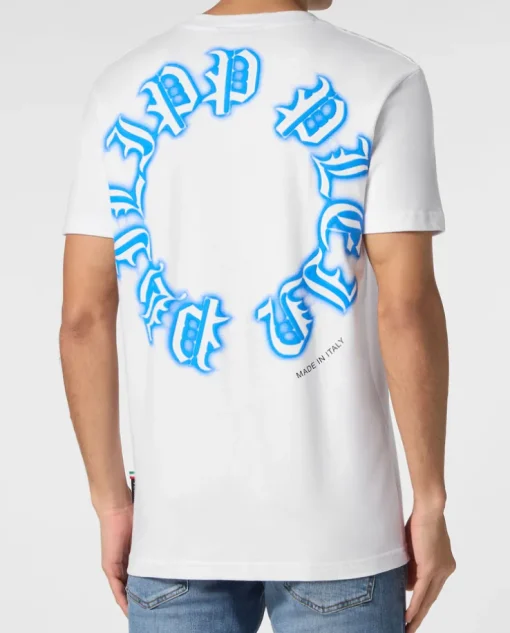 Biały t-shirt z logo