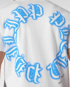 Biały t-shirt z logo