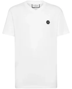 Biały t-shirt z logo