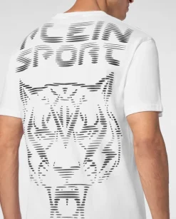 Biały t-shirt z logo