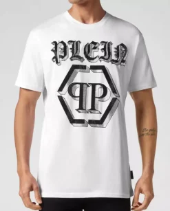 Biały t-shirt z logo