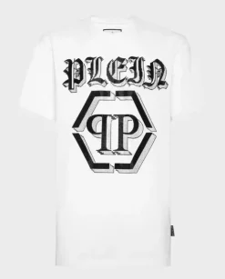 Biały t-shirt z logo
