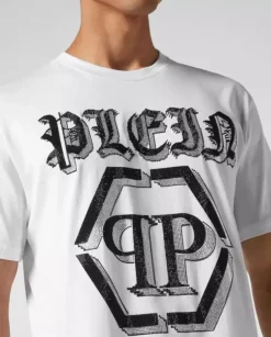 Biały t-shirt z logo