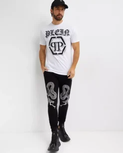 Biały t-shirt z logo