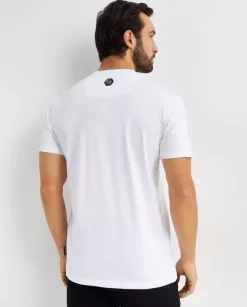 Biały t-shirt z logo