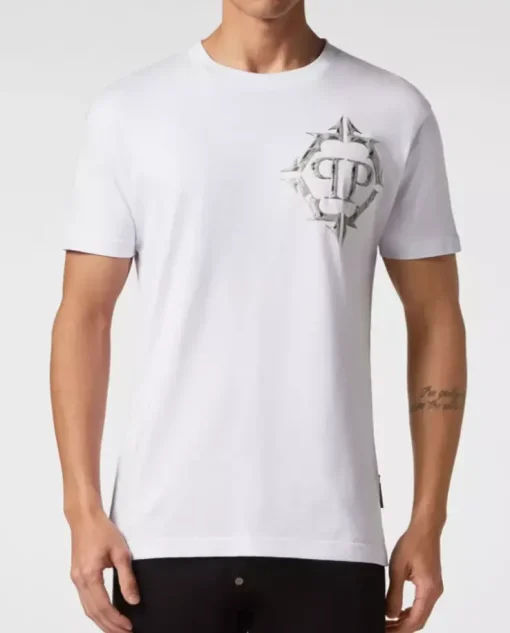 Biały t-shirt z logo