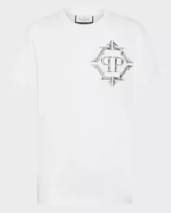 Biały t-shirt z logo