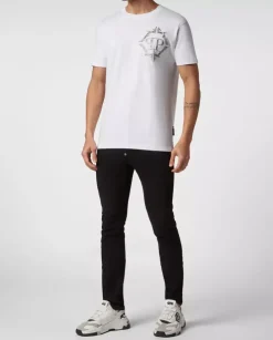 Biały t-shirt z logo