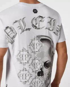 Biały t-shirt z logo